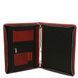 Leather document case with handle and ring binder Tuscany Leather Cesare, Red