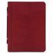 Leather document case with handle and ring binder Tuscany Leather Cesare, Red
