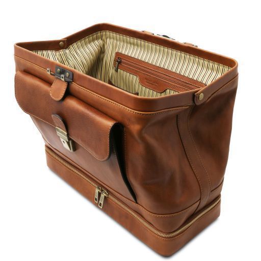 Exclusive double-bottom leather doctor bag Tuscany Leather Giotto