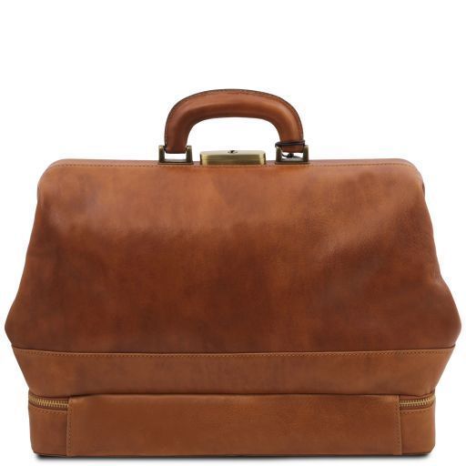 Exclusive double-bottom leather doctor bag Tuscany Leather Giotto