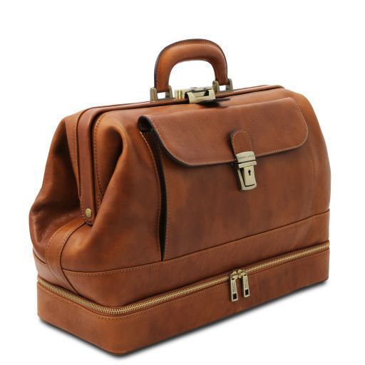 Exclusive double-bottom leather doctor bag Tuscany Leather Giotto