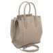 Leather handbag Tuscany Leather Tulipan, Light Taupe