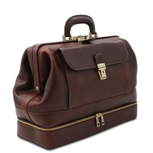 Exclusive double-bottom leather doctor bag Tuscany Leather Giotto