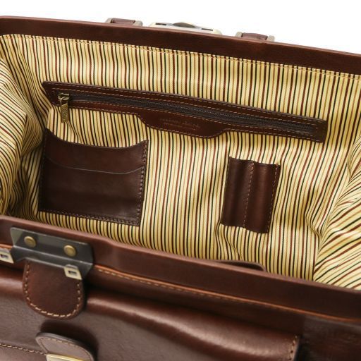 Exclusive double-bottom leather doctor bag Tuscany Leather Giotto