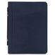 Leather document case with handle and ring binder Tuscany Leather Cesare, Dark blue