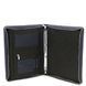 Leather document case with handle and ring binder Tuscany Leather Cesare, Dark blue