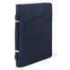 Leather document case with handle and ring binder Tuscany Leather Cesare, Dark blue