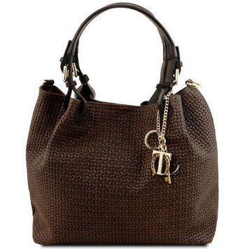 Women's leather Shoulder bag Tuscany Leather TL KeyLuck