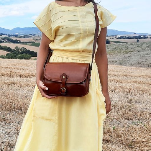 Women's leather Shoulder bag Tuscany Leather Alessia