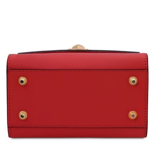 Leather handbag Tuscany Leather TL Bag, Lipstick Red