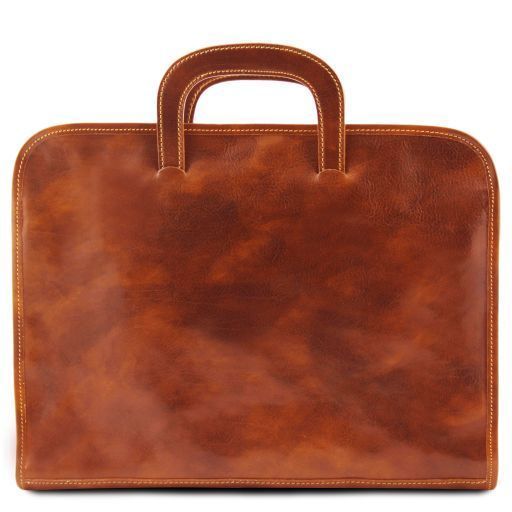 Document Leather briefcase Tuscany Leather Sorrento, Honey