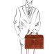 Document Leather briefcase Tuscany Leather Sorrento, Honey