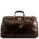 Trolley leather bag - Large size Tuscany Leather Bora Bora, Dark Brown