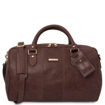 Leather travel duffle bag LISBONA Tuscany Leather