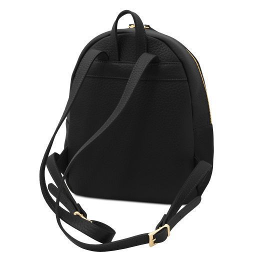 Leather backpack Tuscany Leather Arco, Black