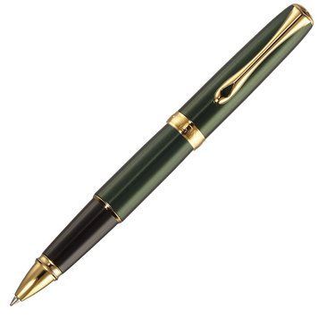 Diplomat Excellence A2 Green Rollerball Pen Gold Trim