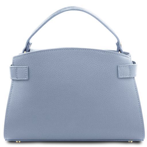 Leather tote Tuscany Leather Maisy, Light blue
