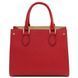 Leather handbag Tuscany Leather Dama, Lipstick Red