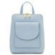 Small leather backpack for women Tuscany Leather TL Bag, Light blue