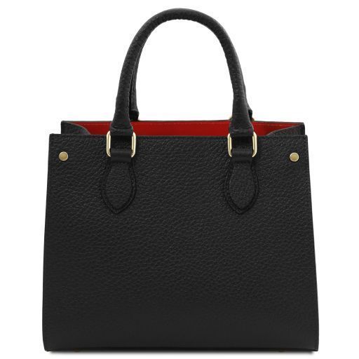 Leather handbag Tuscany Leather Dama, Black