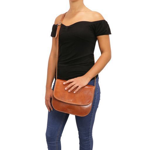 Women's leather Shoulder bag Tuscany Leather Greta