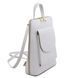 Small leather backpack for women Tuscany Leather TL Bag, White