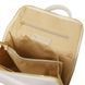 Small leather backpack for women Tuscany Leather TL Bag, White