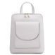 Small leather backpack for women Tuscany Leather TL Bag, White