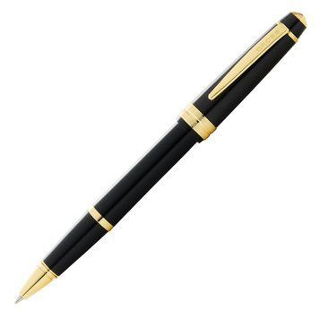 Roller Pen Cross Bailey Light Polished Black Resin and Gold Tone AT0745-9