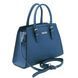 Leather handbag Tuscany Leather TL Bag, Denim