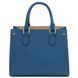 Leather handbag Tuscany Leather Dama, Denim