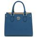Leather handbag Tuscany Leather Dama, Denim