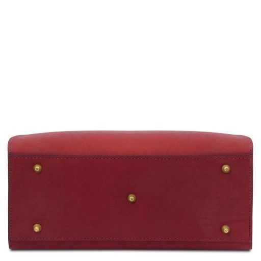 Leather handbag Tuscany Leather Dama, Red