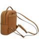 Woven printed leather backpack Tuscany Leather Dedalo, Cognac