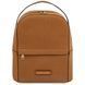 Woven printed leather backpack Tuscany Leather Dedalo, Cognac