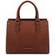 Leather handbag Tuscany Leather Dama, Brown