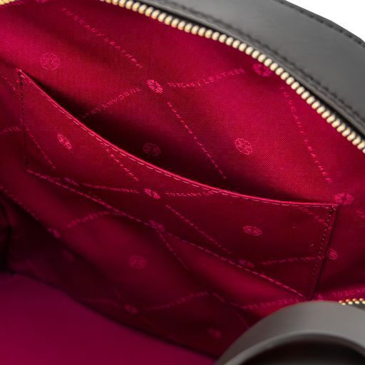 Woven printed leather backpack Tuscany Leather Dedalo, Black