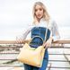 Leather secchiello bag Tuscany Leather Clio, White