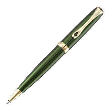 Diplomat Excellence A2 Green Ballpoint Pen Gold Trim