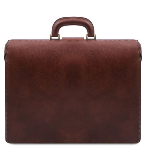 Leather Doctor bag briefcase 3 compartments Tuscany Leather Canova