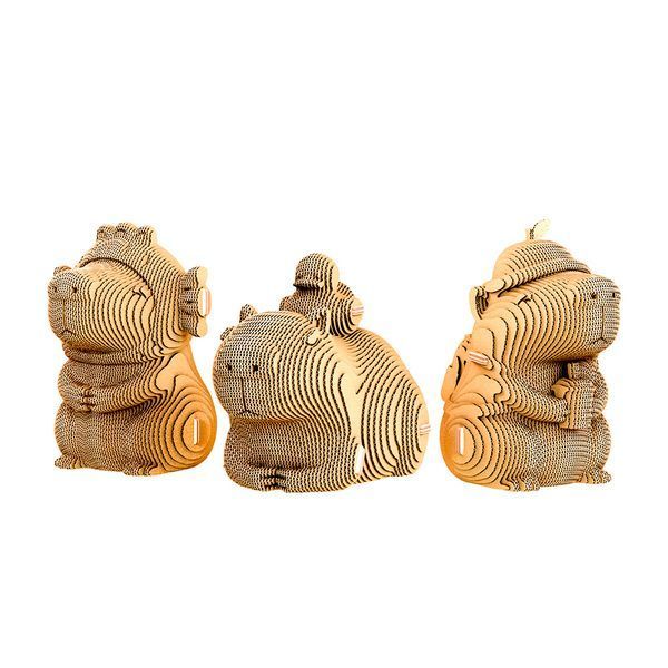CAPYBARA TRIO 3D Puzzle Cartonic