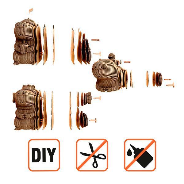 CAPYBARA TRIO 3D Puzzle Cartonic