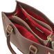 Leather handbag Tuscany Leather Dama, Dark Brown