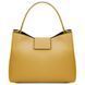 Leather secchiello bag Tuscany Leather Clio, Pastel yellow