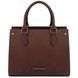 Leather handbag Tuscany Leather Dama, Dark Brown