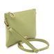 Soft leather clutch Tuscany Leather TL Bag, Lime Green