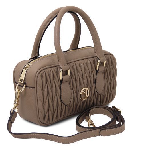 Women's leather handbag Tuscany Leather Mousse
