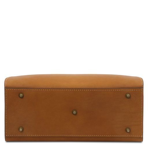 Leather handbag Tuscany Leather Dama, Natural