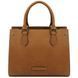 Leather handbag Tuscany Leather Dama, Natural