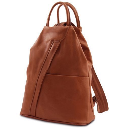 Leather duffle bag Tuscany Leather Barrique, Black